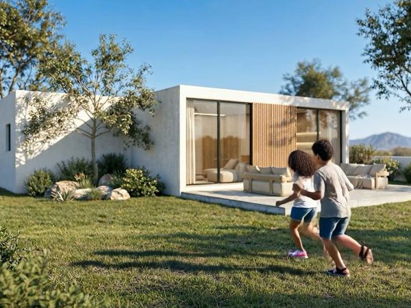 ילדים רצים על הדשא